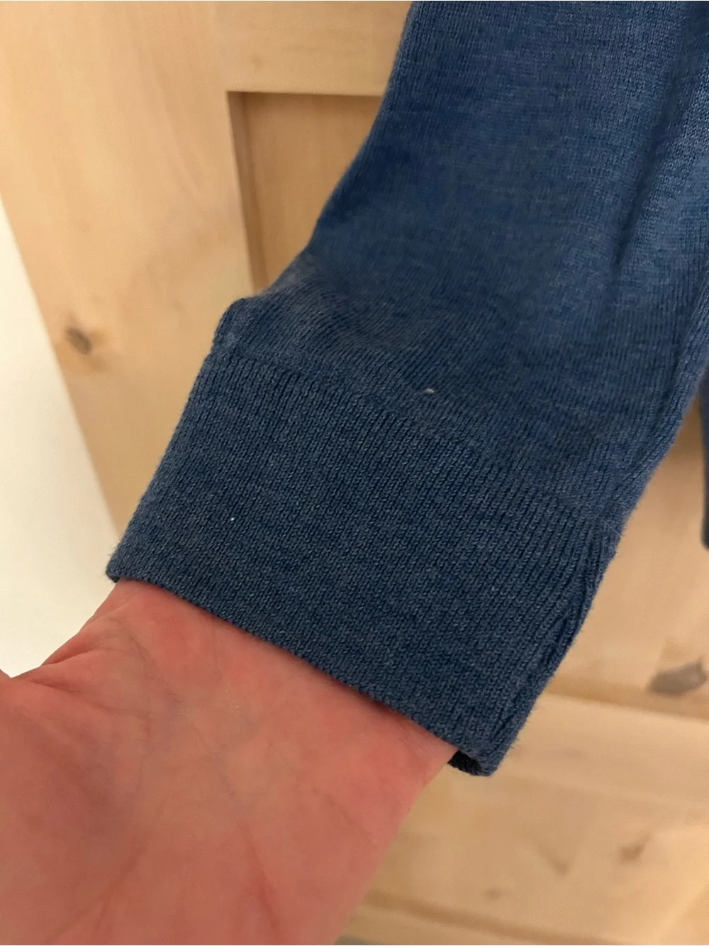 Banana Republic Men's 100% merino wool Crewneck Sweater Dusty Blue EUC, XXL